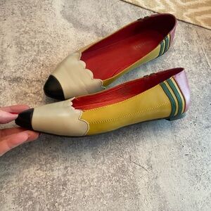 Jeffrey Campbell Leather Pencil Flats